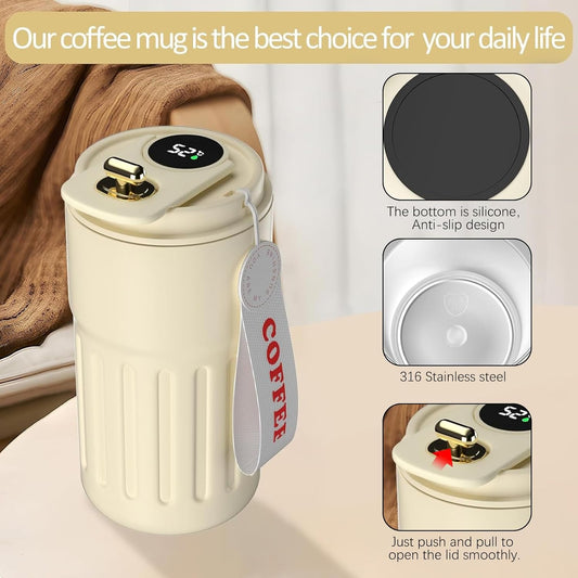 Smart temperature thermos cup