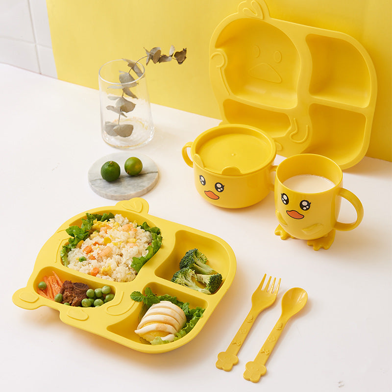 Children's dinner plate, bowl and cup set