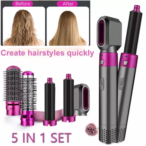 Hair Straightener Brush 5 in 1 Hair Dryer