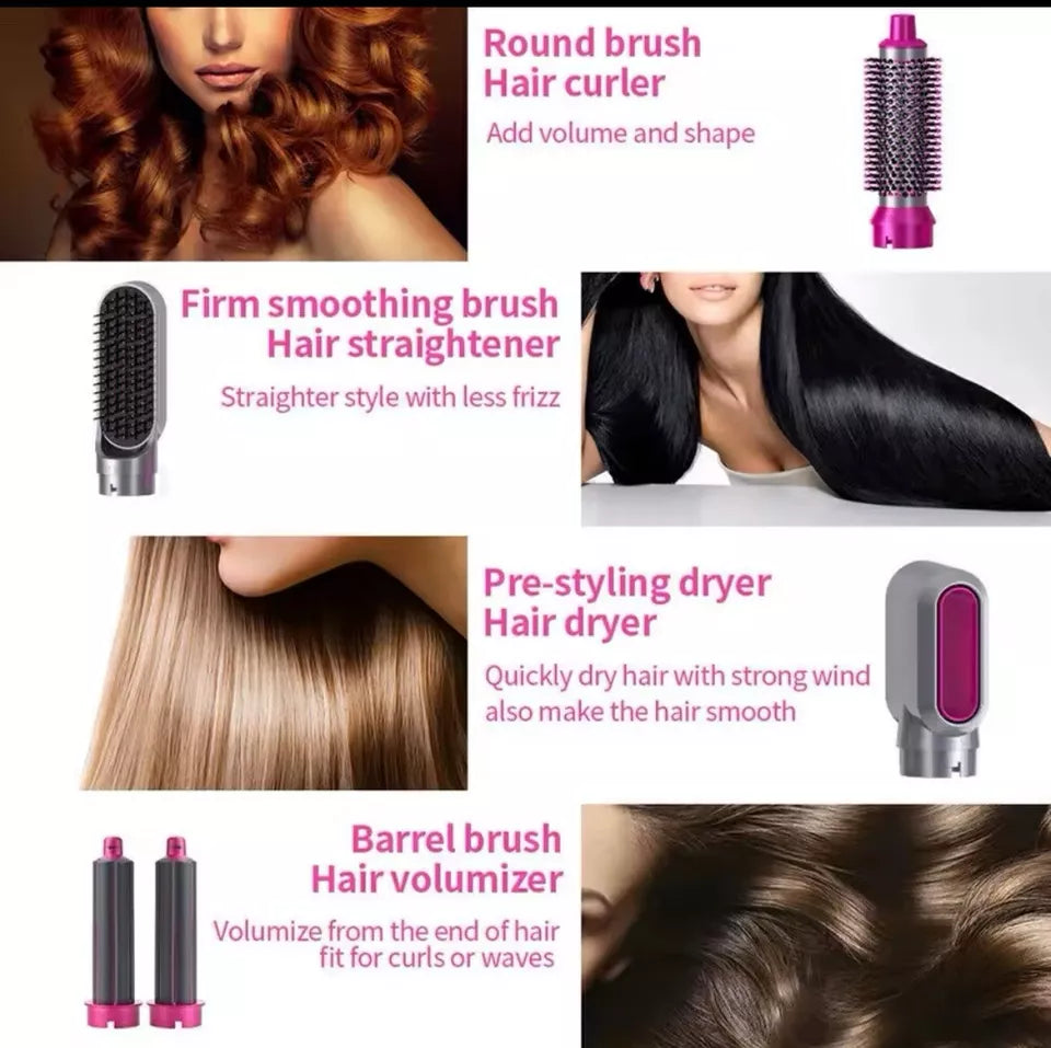 Hair Straightener Brush 5 in 1 Hair Dryer